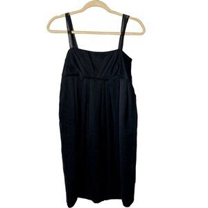 Vera Wang Maids Women‎ Knee Length Bridesmaid Wedding Black Sheath Tent Dress